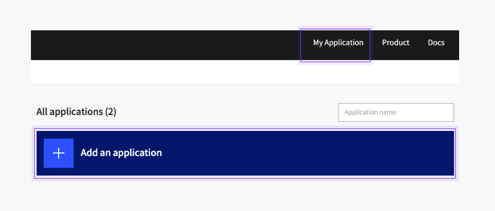 How to add an application