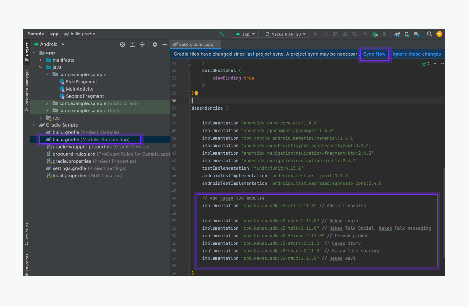 Screenshot of adding modules in Android Studio