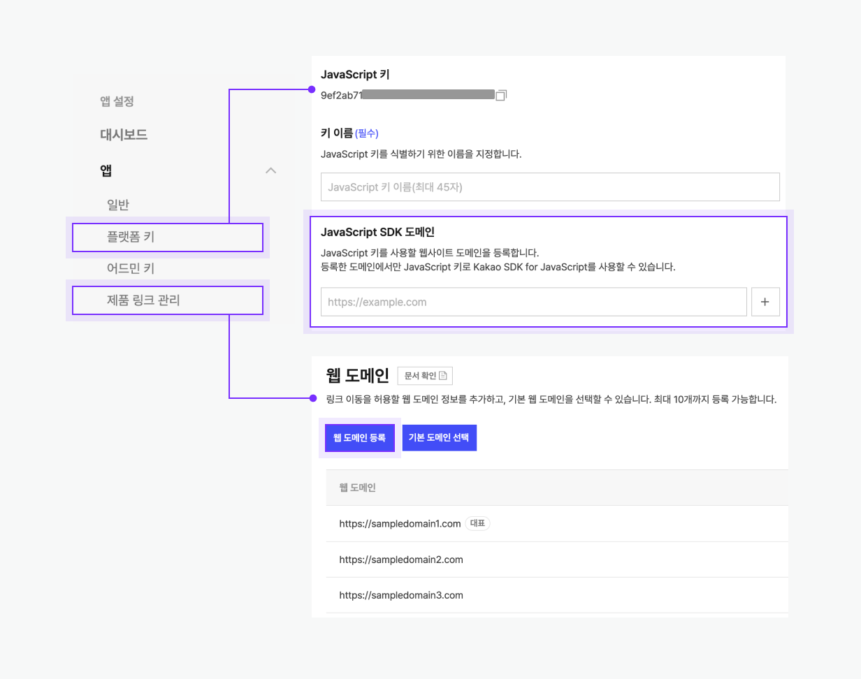 API 검증 설정 화면
