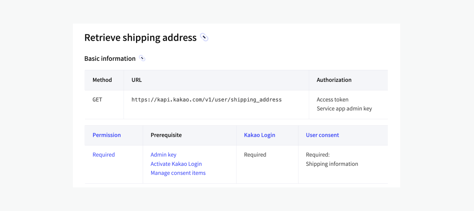 Basic information section of the document